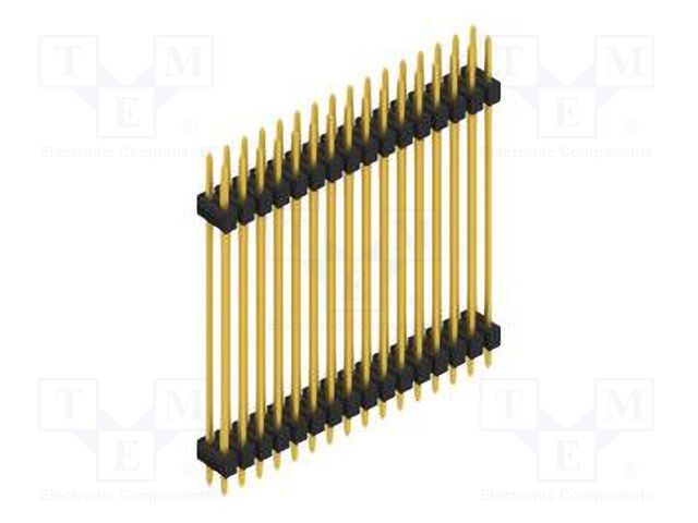 Connector: pin strips; pin header; male; PIN: 32; 2.54mm; THT; 2x16