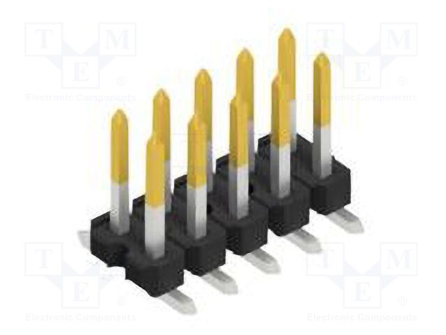Connector: pin strips; pin header; male; PIN: 10; 2.54mm; SMT; 2x5