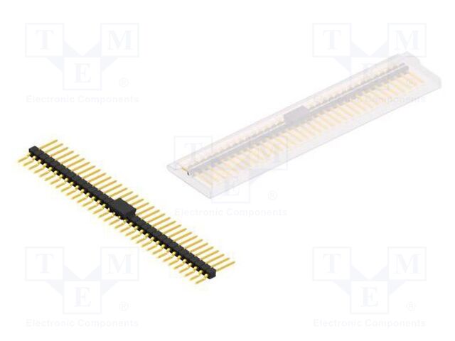 Connector: pin strips; pin header; male; PIN: 34; 2.54mm; SMT; 1x34