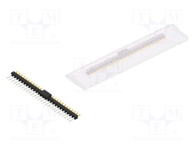 Connector: pin strips; pin header; male; PIN: 27; 2.54mm; SMT; 1x27