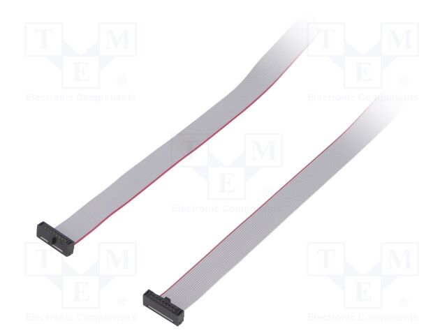 Ribbon cable with IDC connectors; Tape ph: 0.64mm; 3048mm