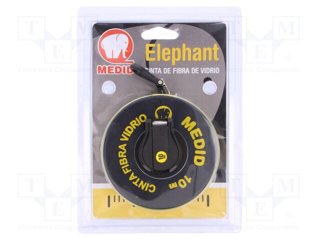 Measuring tape; L: 10m; Width: 15mm; Enclos.mat: ABS