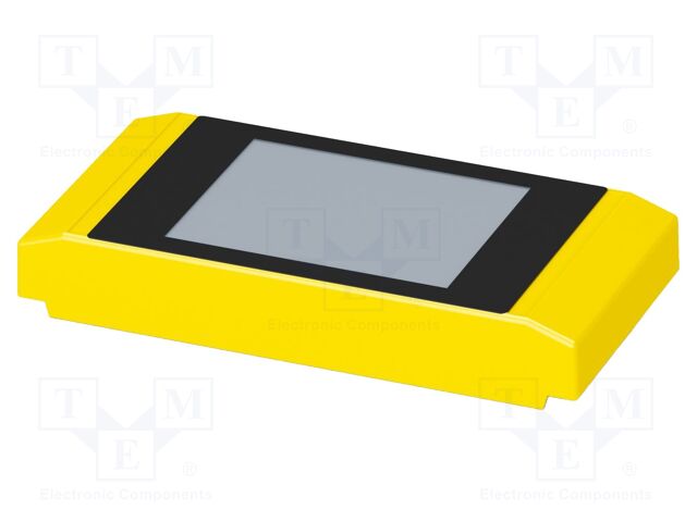 Upper housing; with display; yellow; ICS50; X: 50mm; Y: 100mm
