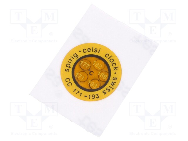 Temperature indicator; CelsiClock; 171,177,182,188,193°C; °C