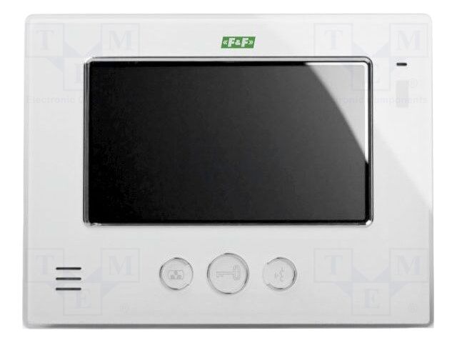 Video intercom; MK; wall mount; 14.5VDC; white; 7"; Touchpad: none