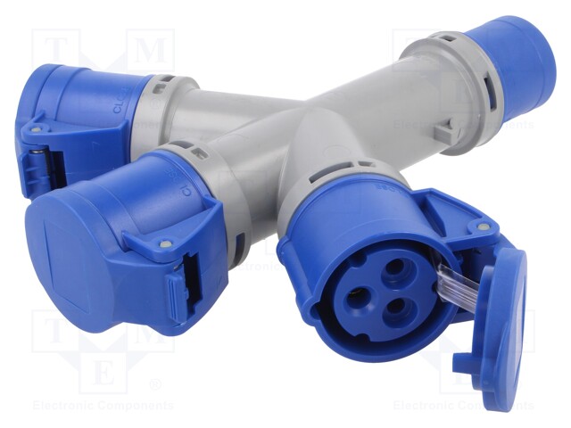 Connector: AC supply; socket; male/female; 16A; 230VAC; IEC 60309