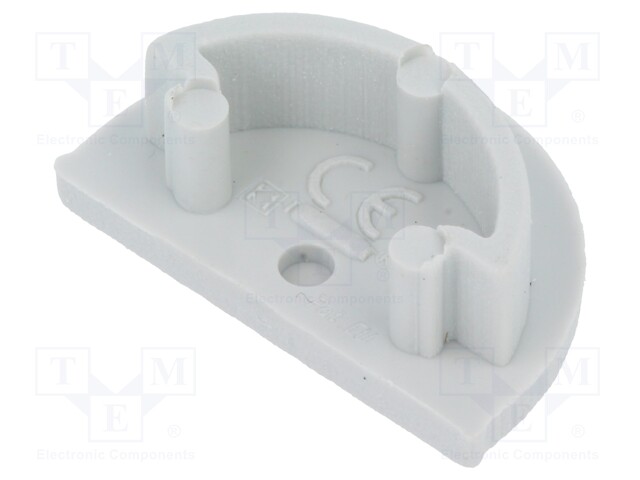 Cap for LED profiles; grey; ABS; Application: ARC12