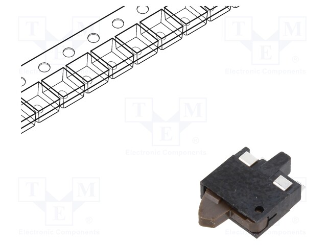 Switch: detecting; Pos: 2; SPST; 0.01A/5VDC; 50000cycles; 500mΩ