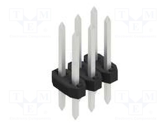 Connector: pin strips; pin header; male; PIN: 6; 2mm; THT; 2x3; 100V
