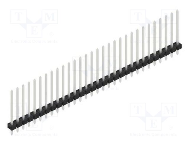 Connector: pin strips; pin header; male; PIN: 30; 2.54mm; THT; 1x30