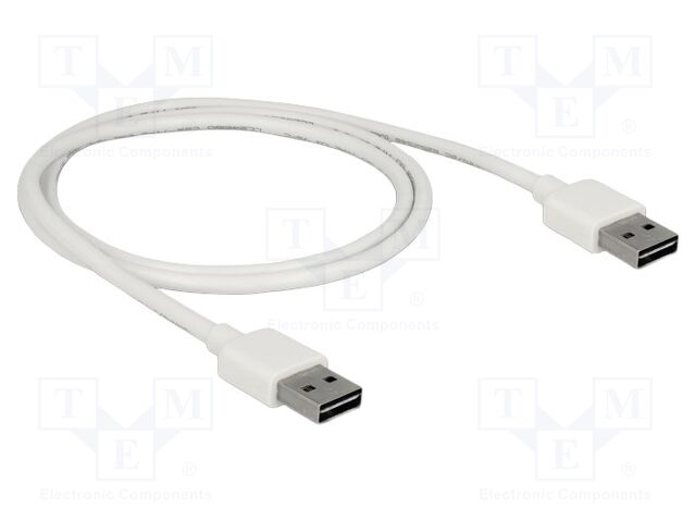 Cable; USB 2.0; USB A plug double sided,both sides; gold-plated