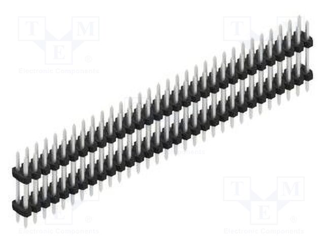 Connector: pin strips; pin header; male; PIN: 62; 2mm; THT; 2x31