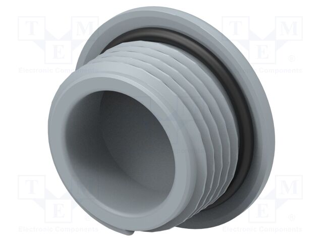 Stopper; polyamide; grey; IP68; Entrelec; Gland: M20; 10mm