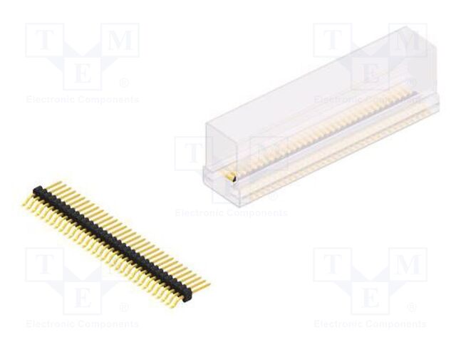 Connector: pin strips; pin header; male; PIN: 33; 1.27mm; SMT; 1x33