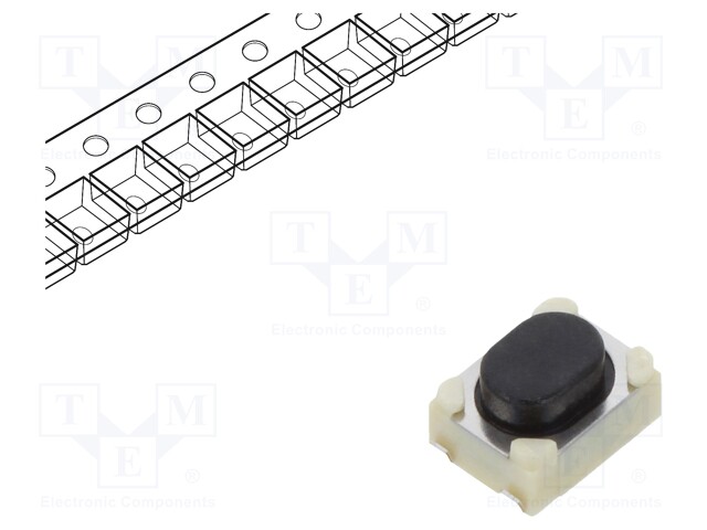 Microswitch TACT; SPST; Pos: 2; 0.05A/16VDC; SMT; 4N; 4.2x2.7x1.8mm