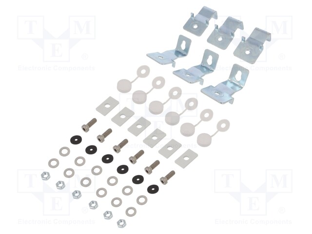 Set of wall holders; steel; W: 160mm; H: 150mm; D: 50mm; Pcs: 6