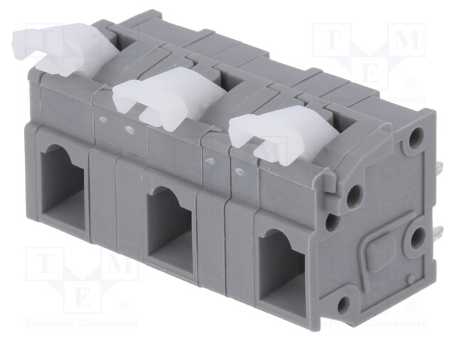 PCB terminal block; straight; 10mm; ways: 3; on PCBs; 0.2÷2.5mm2