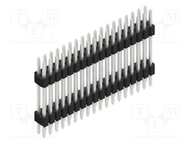 Connector: pin strips; pin header; male; PIN: 36; 1.27mm; THT; 2x18