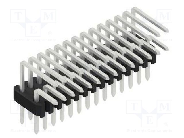 Connector: pin strips; pin header; male; PIN: 28; 1.27mm; THT; 2x14