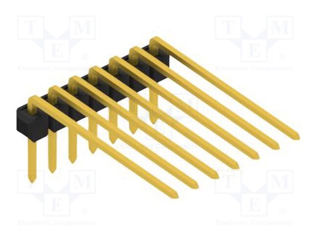 Connector: pin strips; pin header; male; PIN: 7; 2.54mm; THT; 1x7