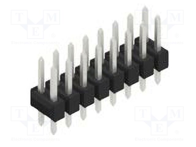 Connector: pin strips; pin header; male; PIN: 16; 2.54mm; THT; 2x8