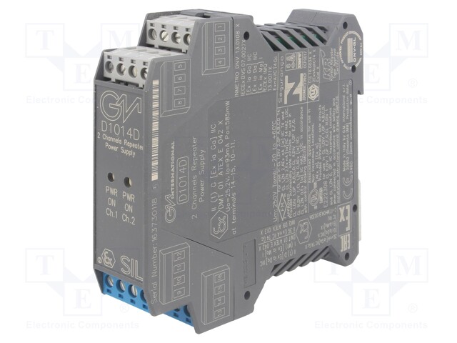 Converter: RS422/RS485 separator-power supply; DIN; 4÷20mA; IP20