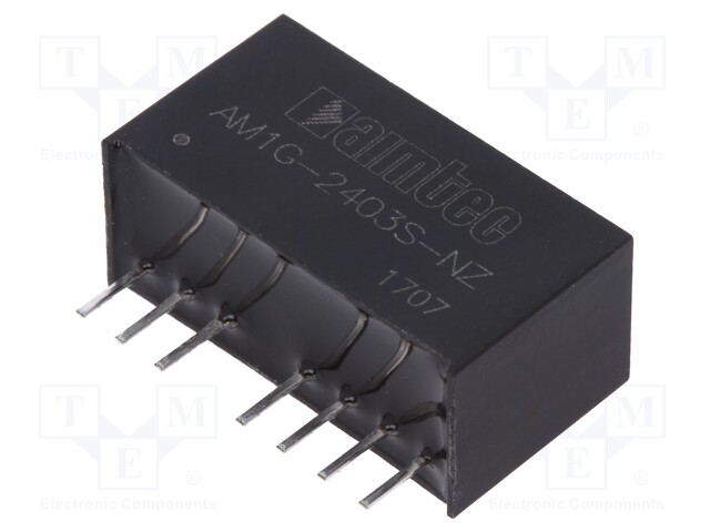 Converter: DC/DC; 1W; Uin: 18÷36V; 3.3VDC; Iout: 303mA; SIP8; 4.9g
