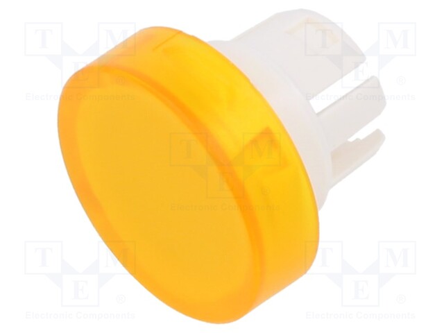 Actuator lens; 22mm; 61; Colour: yellow transparent; Mat: plastic