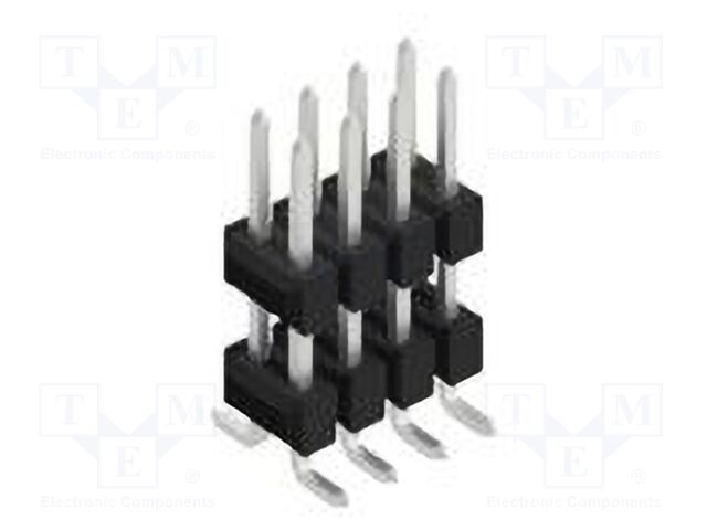 Connector: pin strips; pin header; male; PIN: 8; 2.54mm; SMT; 2x4