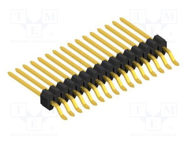 Connector: pin strips; pin header; male; PIN: 16; 1.27mm; SMT; 1x16