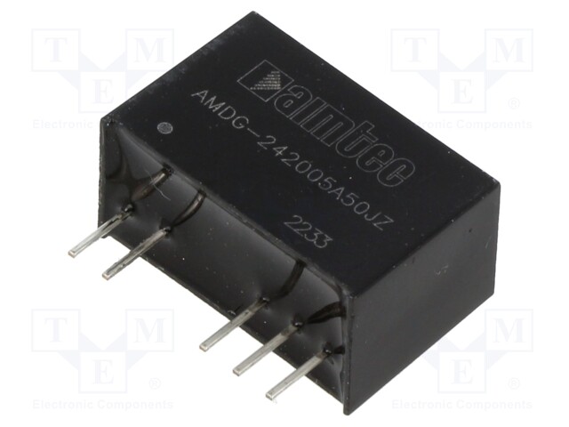 Converter: DC/DC; 2.25W; Uin: 21.6÷26.4V; Uout: 20VDC; Uout2: -5VDC