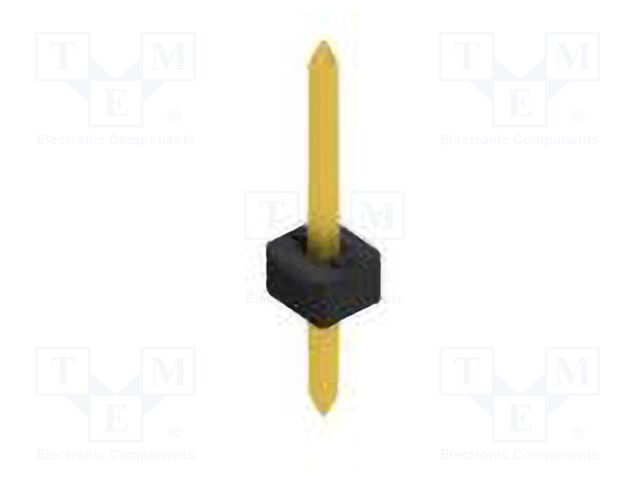 Connector: pin strips; pin header; male; PIN: 1; 2mm; THT; 1x1; 100V