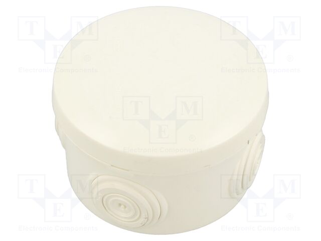 Enclosure: junction box; 80mm; plastic; IP55; white; PLEXO