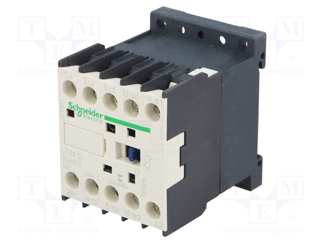 Contactor: 3-pole; NO x3; Auxiliary contacts: NO; 24VDC; 12A; 690V