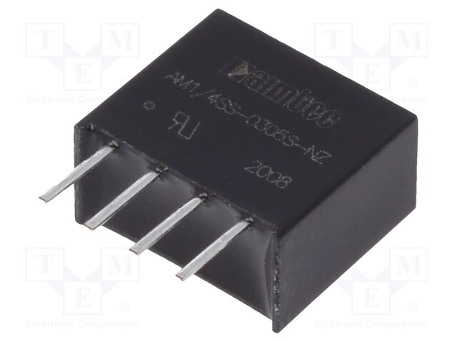 Converter: DC/DC; 0.25W; Uin: 2.97Ć·3.63V; Uout: 5VDC; Iout: 50mA