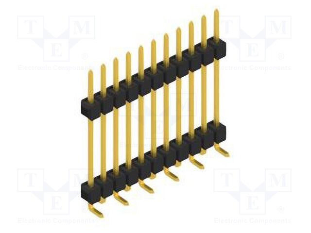 Connector: pin strips; pin header; male; PIN: 11; 2.54mm; SMT; 1x11