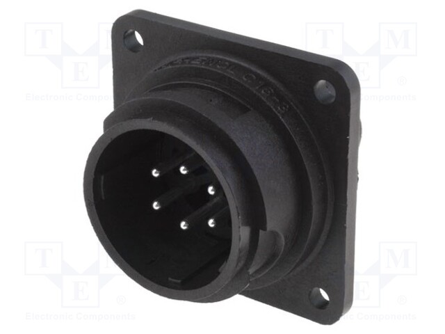 Connector: circular; socket; PIN: 6; male; screw terminal; 400V; 21A