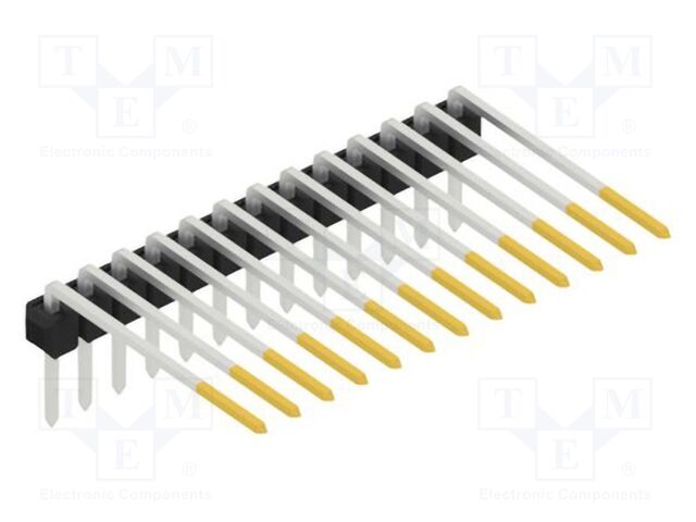 Connector: pin strips; pin header; male; PIN: 13; 2.54mm; THT; 1x13