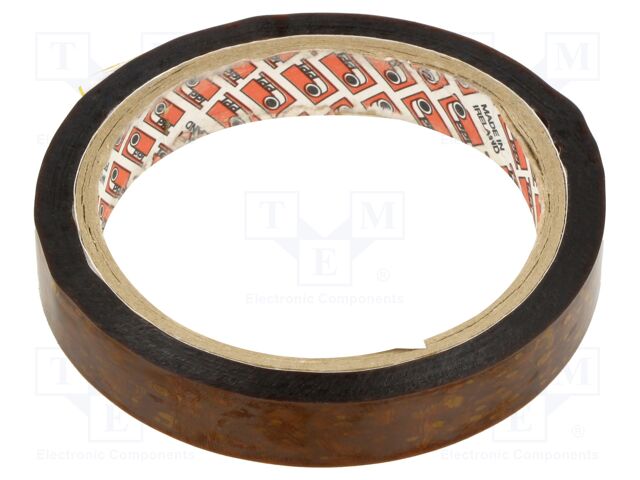 Tape: electrical insulating; W: 15mm; L: 33m; Thk: 0.5mm; brown; 100%