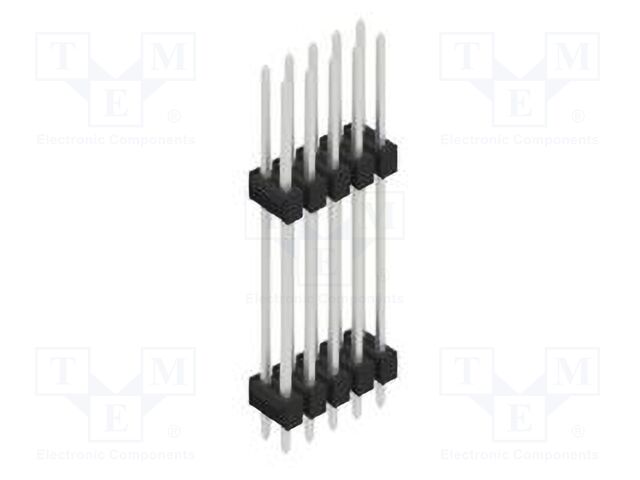 Connector: pin strips; pin header; male; PIN: 10; 2.54mm; THT; 2x5