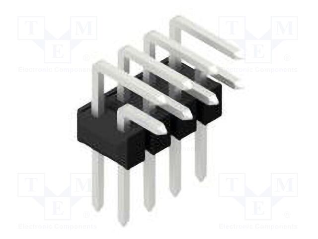 Connector: pin strips; pin header; male; PIN: 8; 2.54mm; THT; 2x4