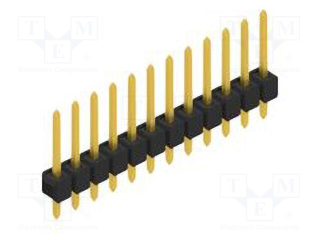 Connector: pin strips; pin header; male; PIN: 12; 2.54mm; THT; 1x12