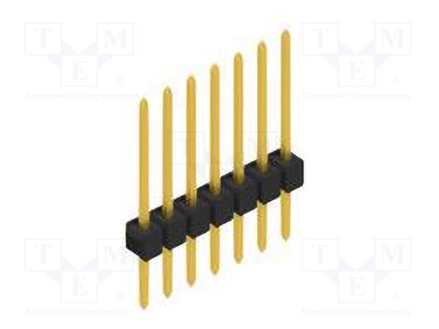 Connector: pin strips; pin header; male; PIN: 7; 2.54mm; THT; 1x7