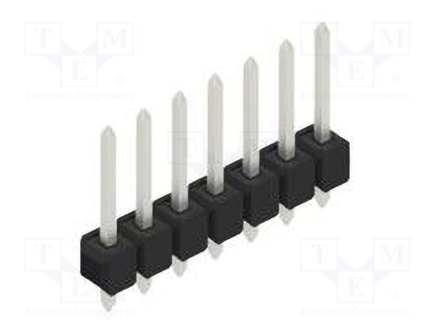 Connector: pin strips; pin header; male; PIN: 7; 2.54mm; THT; 1x7