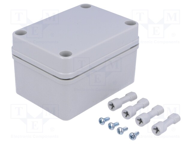 Enclosure: multipurpose; X: 80mm; Y: 110mm; Z: 65mm; PICCOLO; grey