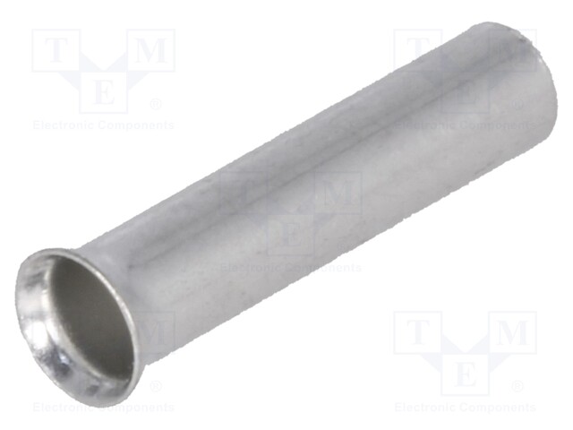 Bootlace ferrule; non-insulated; copper; 2.5mm2; 12mm; tinned