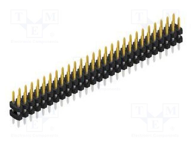 Connector: pin strips; pin header; male; PIN: 54; 2mm; THT; 2x27