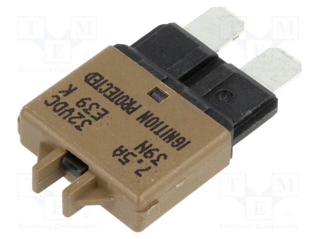 Fuse: resettable; 7.5A; 32VDC; 20.05mm
