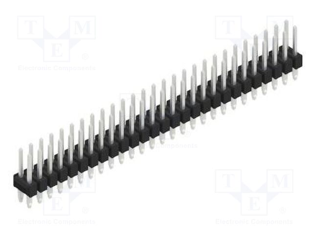Connector: pin strips; pin header; male; PIN: 54; 2.54mm; THT; 2x27