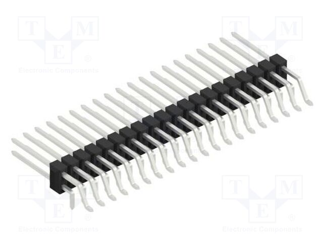 Connector: pin strips; pin header; male; PIN: 40; 2.54mm; SMT,THT